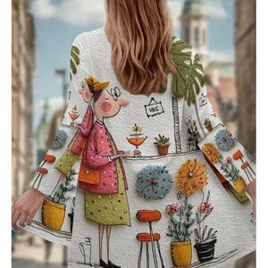 Long Day? "Just Let Me Finish My  Drink" Sweater Adorable 3-D Looking Print